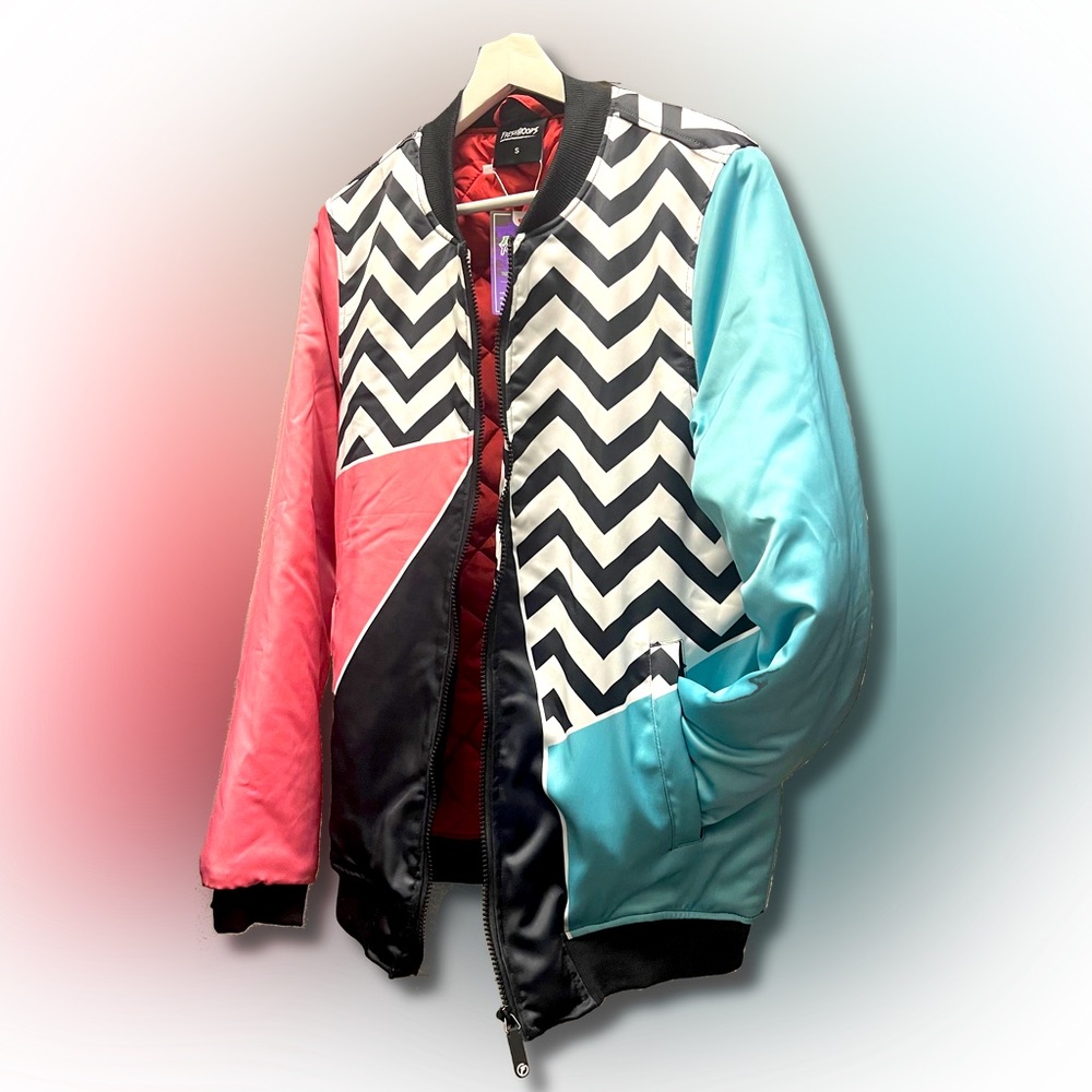 Freshhoods Illuminati Bomber Jacket Size Small